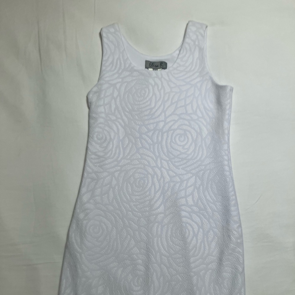 Elisa B girls white sleeveless sundress